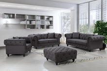 Load image into Gallery viewer, Chesterfield Grey Linen Chair