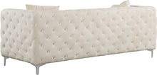 Load image into Gallery viewer, Scarlett Cream Velvet Sofa