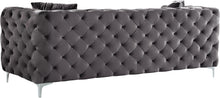 Load image into Gallery viewer, Scarlett Grey Velvet Sofa