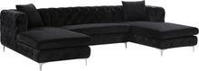 Load image into Gallery viewer, Gail Black Velvet 3pc. Sectional