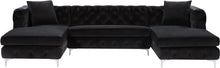 Load image into Gallery viewer, Gail Black Velvet 3pc. Sectional