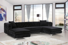 Load image into Gallery viewer, Gail Black Velvet 3pc. Sectional