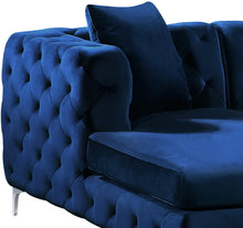 Load image into Gallery viewer, Gail Navy Velvet 3pc. Sectional