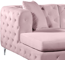 Load image into Gallery viewer, Gail Pink Velvet 3pc. Sectional