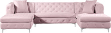 Load image into Gallery viewer, Gail Pink Velvet 3pc. Sectional