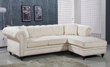 Load image into Gallery viewer, Sabrina Cream Velvet 2pc. Reversible Sectional