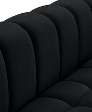 Load image into Gallery viewer, Gwen Black Velvet Chair