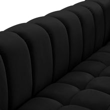 Load image into Gallery viewer, Gwen Black Velvet Sofa