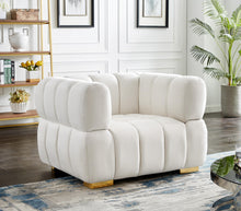 Load image into Gallery viewer, Gwen Cream Velvet Chair