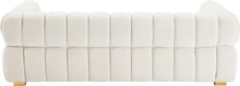 Load image into Gallery viewer, Gwen Cream Velvet Sofa