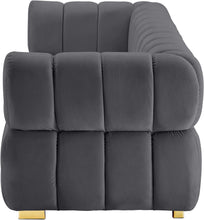 Load image into Gallery viewer, Gwen Grey Velvet Sofa