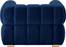 Load image into Gallery viewer, Gwen Navy Velvet Chair