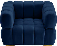 Load image into Gallery viewer, Gwen Navy Velvet Chair