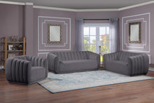 Load image into Gallery viewer, Dixie Grey Velvet Chair