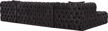 Load image into Gallery viewer, Coco Black Velvet 3pc. Sectional (3 Boxes)