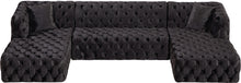Load image into Gallery viewer, Coco Black Velvet 3pc. Sectional (3 Boxes)