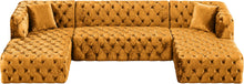 Load image into Gallery viewer, Coco Gold Velvet 3pc. Sectional (3 Boxes)