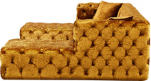Load image into Gallery viewer, Coco Gold Velvet 3pc. Sectional (3 Boxes)
