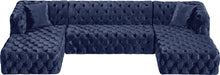 Load image into Gallery viewer, Coco Navy Velvet 3pc. Sectional (3 Boxes)
