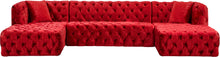 Load image into Gallery viewer, Coco Red Velvet 3pc. Sectional (3 Boxes)