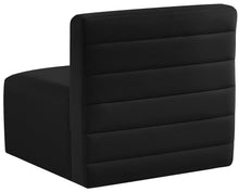 Load image into Gallery viewer, Quincy Black Velvet Modular Armless Chair