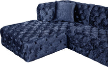 Load image into Gallery viewer, Coco Navy Velvet 3pc. Sectional (3 Boxes)