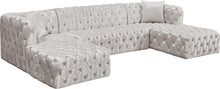 Load image into Gallery viewer, Coco White Velvet 3pc. Sectional (3 Boxes)