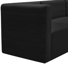 Load image into Gallery viewer, Quincy Black Velvet Modular Corner Chair