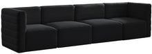 Load image into Gallery viewer, Quincy Black Velvet Modular Sofa
