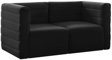 Load image into Gallery viewer, Quincy Black Velvet Modular Sofa