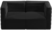 Load image into Gallery viewer, Quincy Black Velvet Modular Sofa