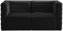 Load image into Gallery viewer, Quincy Black Velvet Modular Sofa