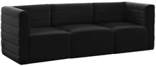 Load image into Gallery viewer, Quincy Black Velvet Modular Sofa