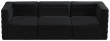 Load image into Gallery viewer, Quincy Black Velvet Modular Sofa
