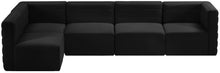 Load image into Gallery viewer, Quincy Black Velvet Modular Sectional