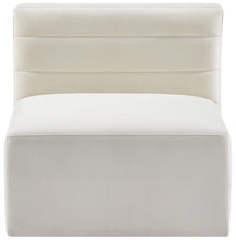 Load image into Gallery viewer, Quincy Cream Velvet Modular Armless Chair