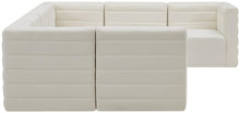 Load image into Gallery viewer, Quincy Cream Velvet Modular Sectional