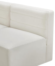 Load image into Gallery viewer, Quincy Cream Velvet Modular Armless Chair