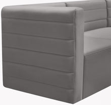 Load image into Gallery viewer, Quincy Grey Velvet Modular Corner Chair