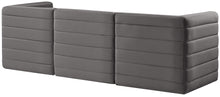 Load image into Gallery viewer, Quincy Grey Velvet Modular Sofa