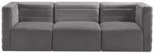 Load image into Gallery viewer, Quincy Grey Velvet Modular Sofa