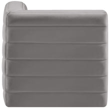 Load image into Gallery viewer, Quincy Grey Velvet Modular Corner Chair
