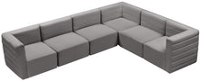 Load image into Gallery viewer, Quincy Grey Velvet Modular Sectional
