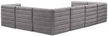 Load image into Gallery viewer, Quincy Grey Velvet Modular Sectional