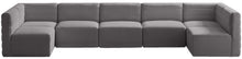 Load image into Gallery viewer, Quincy Grey Velvet Modular Sectional