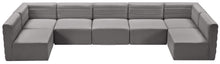 Load image into Gallery viewer, Quincy Grey Velvet Modular Sectional