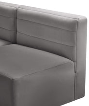 Load image into Gallery viewer, Quincy Grey Velvet Modular Sofa
