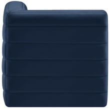 Load image into Gallery viewer, Quincy Navy Velvet Modular Corner Chair