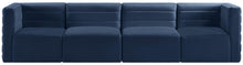 Load image into Gallery viewer, Quincy Navy Velvet Modular Sofa