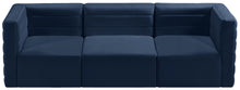 Load image into Gallery viewer, Quincy Navy Velvet Modular Sofa